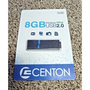 Centon DataStick Pro2 8GB USB 2.0 Flash Drive – Sealed, S1-U2T2-8G
